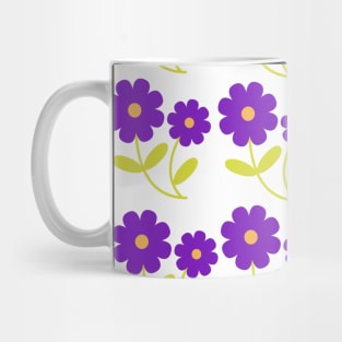 purple flower texture design Mug